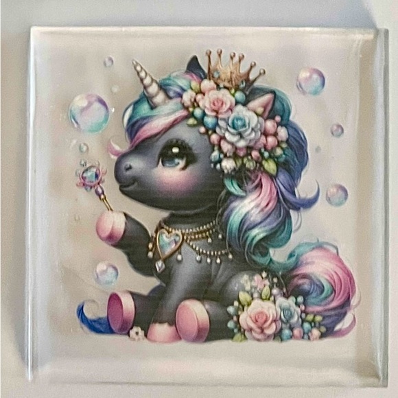 Set of 4 Unicorn Fantasy Art Coasters - Picture 3 of 5